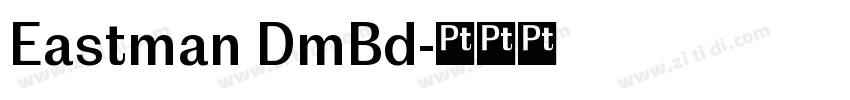 Eastman DmBd字体转换